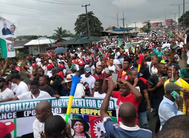 Peter Obi's Supporters Shut Down Akeredolu's State With 1Million-Man ...